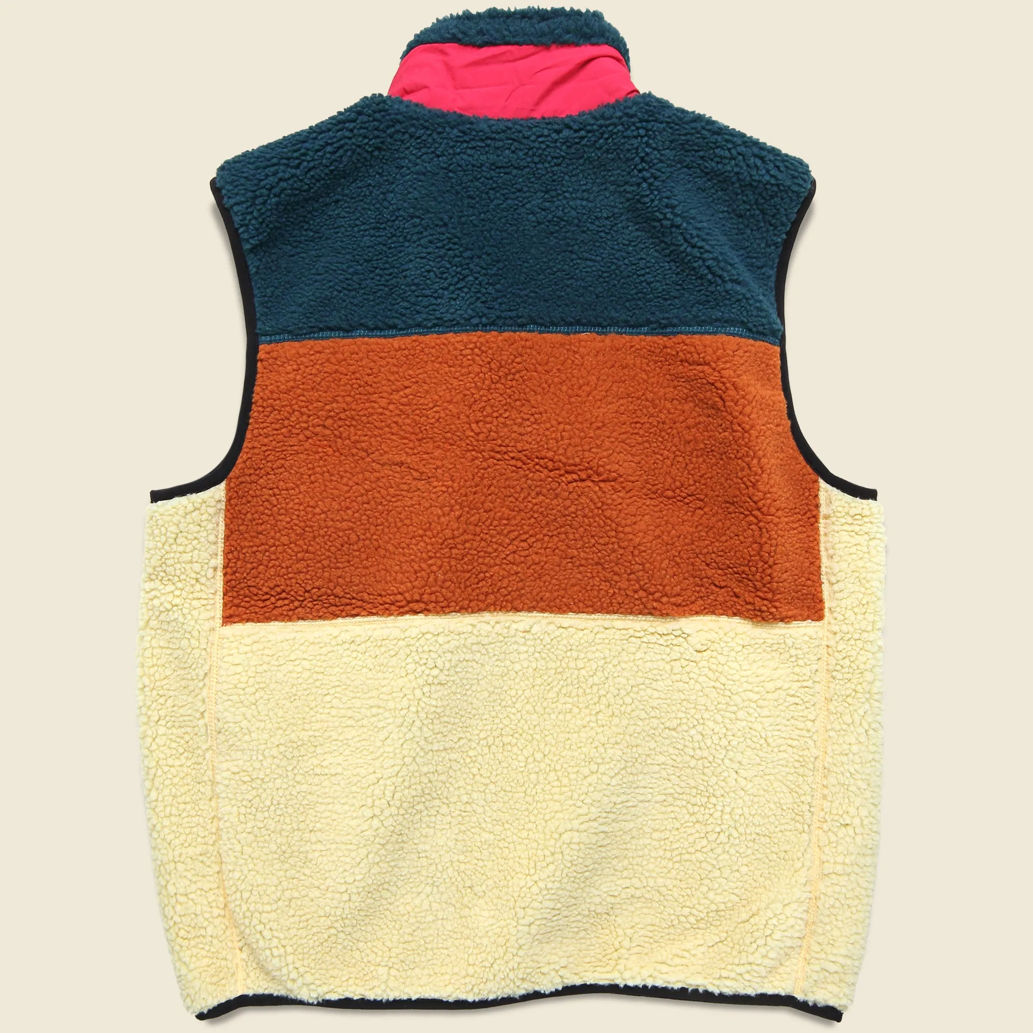 Mattawa Vest - Teal/Red/Tan