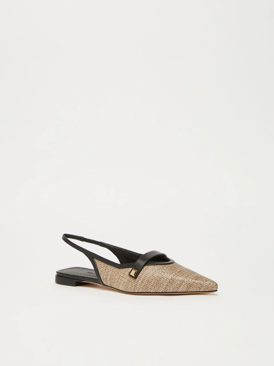 MAX MARA Maxmara accessori 2 uscita - smooth raffia-effect fabric flat sandals -                         -                     -