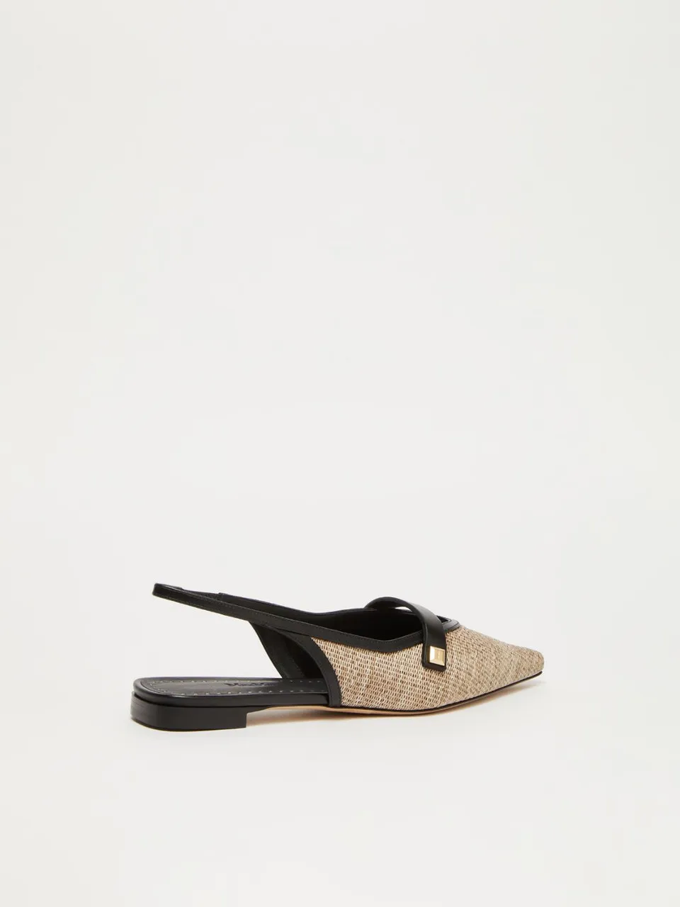 MAX MARA Maxmara accessori 2 uscita - smooth raffia-effect fabric flat sandals -                         -                     -