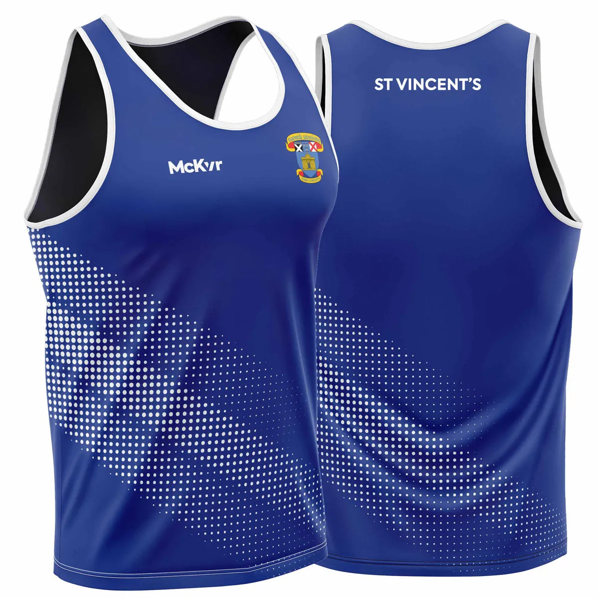 Mc Keever St Vincents GAA Striped Vest - Adult - Blue