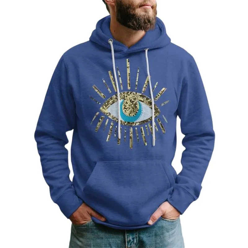 Men's Casual Printed Long Sleeve Hoodie 16649278X