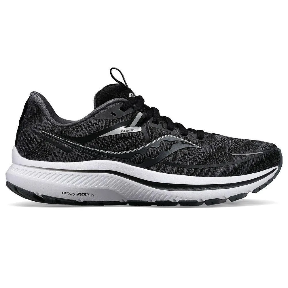 Men's Saucony Omni 21, Black/White, 11.5 D