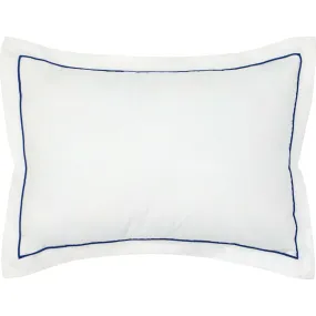 Minnow Navy Trim Decorative Pillow