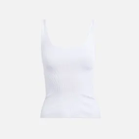 Mugler Rib Tank Top - White