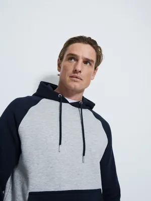 Navy Raglan Hoodie | Men | George at ASDA