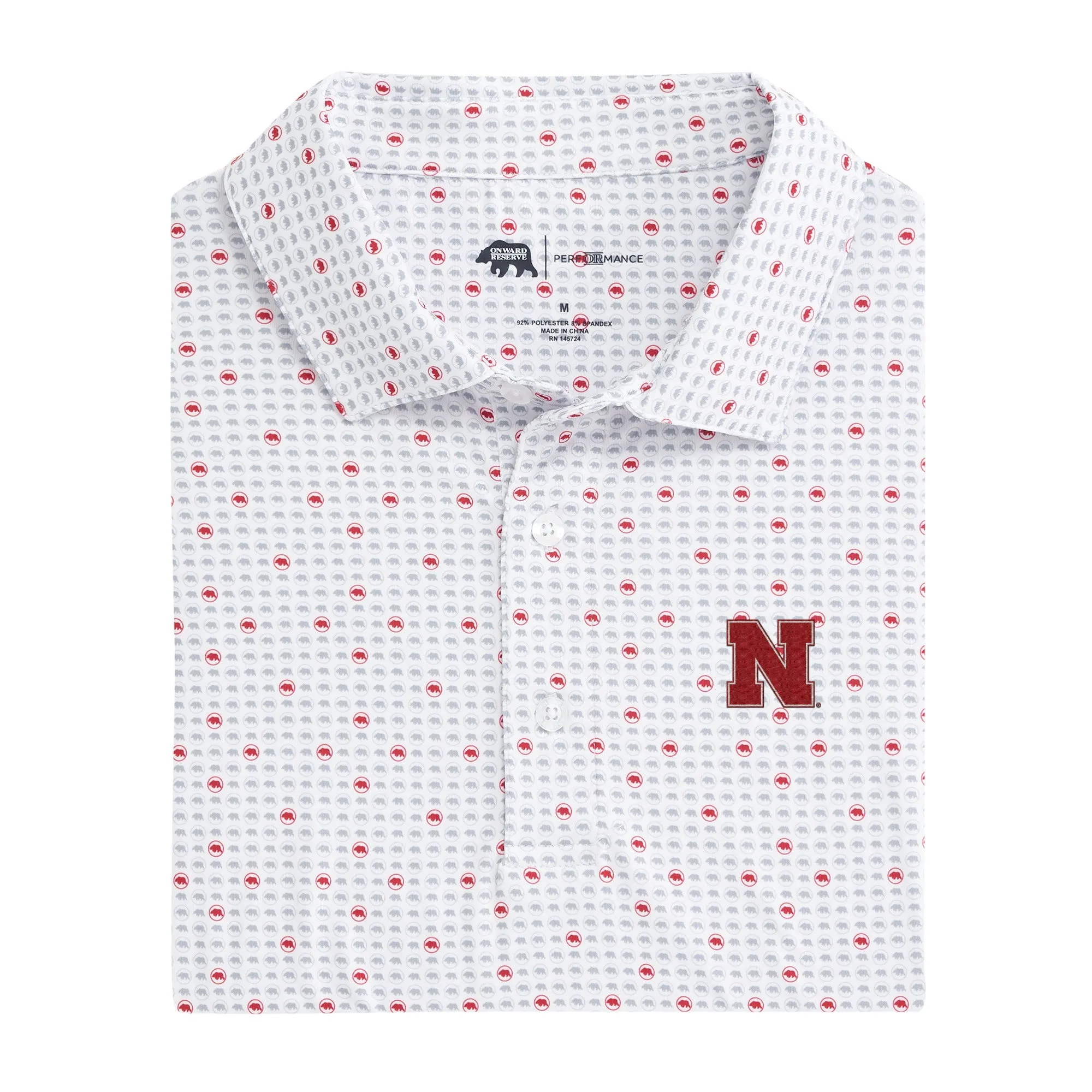 Nebraska Tour Logo Printed Performance Polo