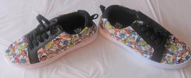 New Rugrats Cartoon Viacom Nickelodeon Black Sneakers Si...