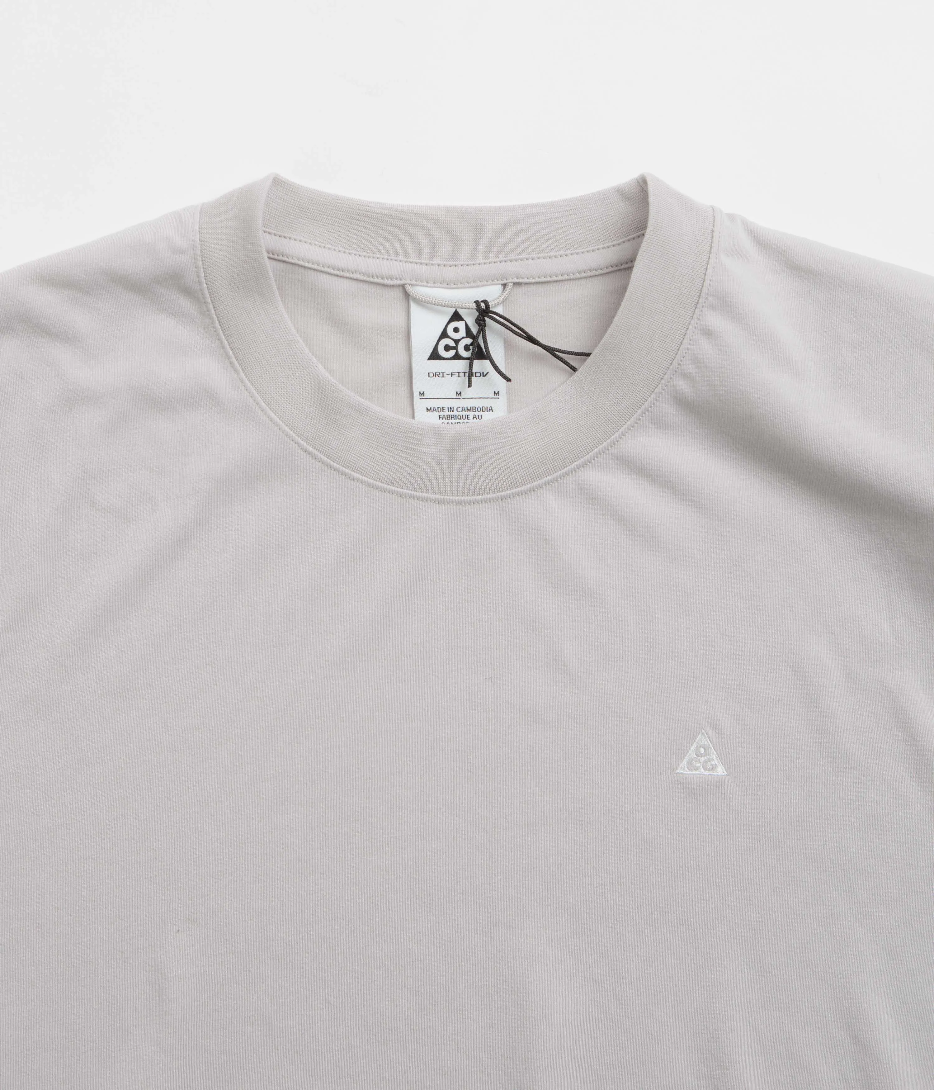 Nike ACG Goat Rocks Long Sleeve T-Shirt - Light Iron Ore / Summit White