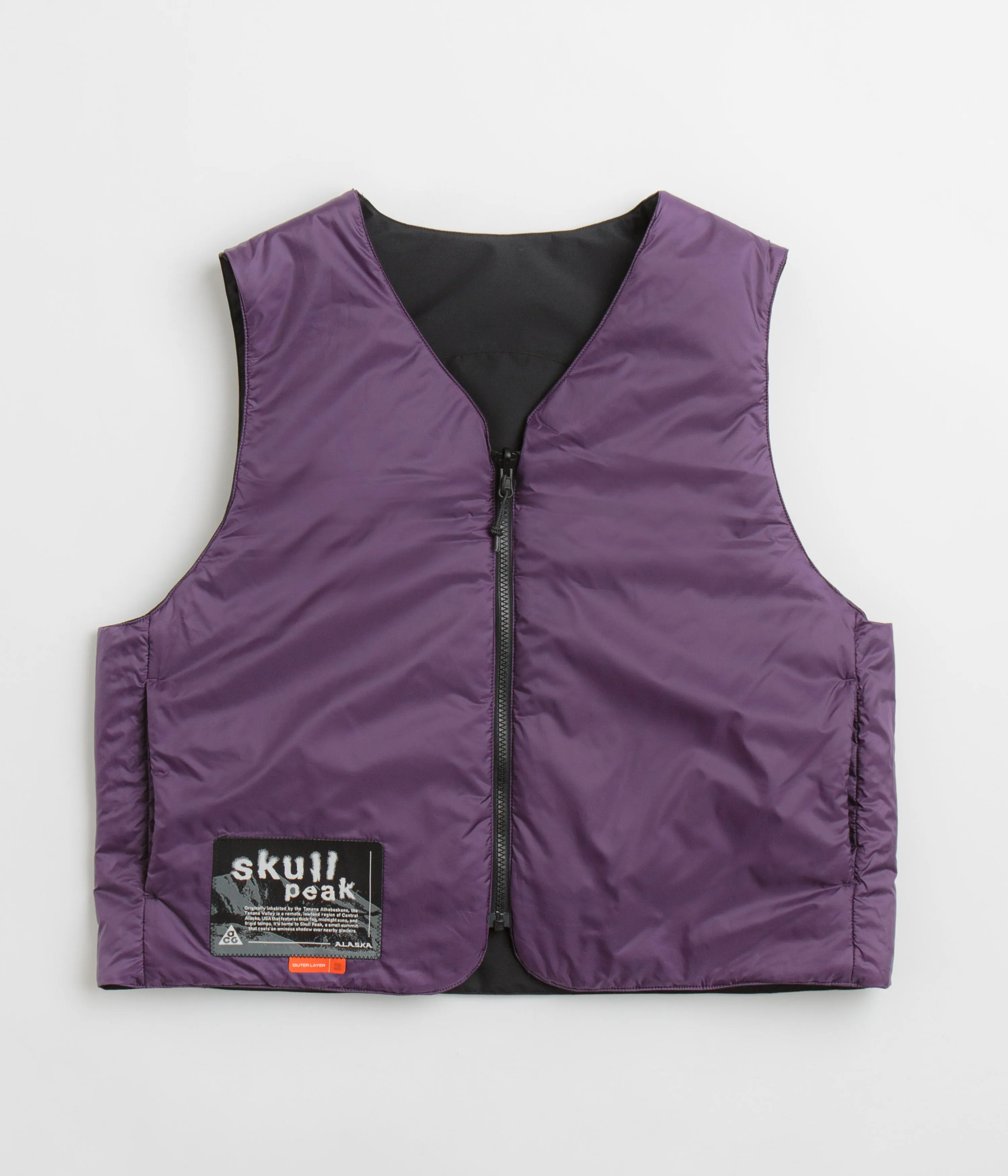 Nike ACG Skull Peak Reversible Vest - Black / Dark Raisin / Summit White