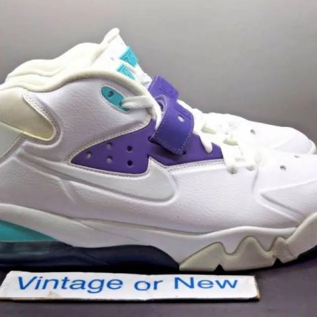 Nike Air Force Max White Ultraviolet Pure Platinum Barkl...