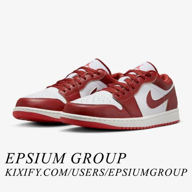 Nike Air Jordan 1 Low SE (Dune Red/ White/ Dune Red/ Lob...