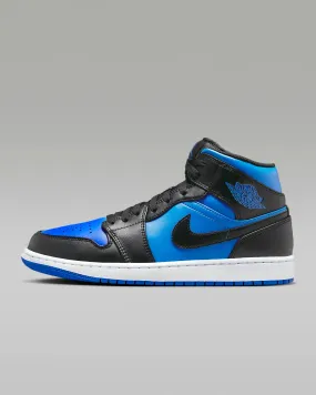 Nike - Air Jordan 1 Mid - Black/Royal Blue - Black - White