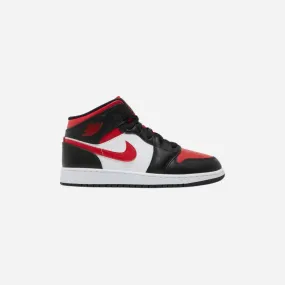 NIKE  AIR JORDAN 1 MID GS FIRE RED