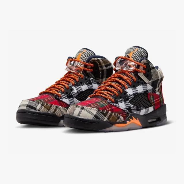 Nike Air Jordan 5 Retro GS (Plaid/ Multicolor/ Black/ To...