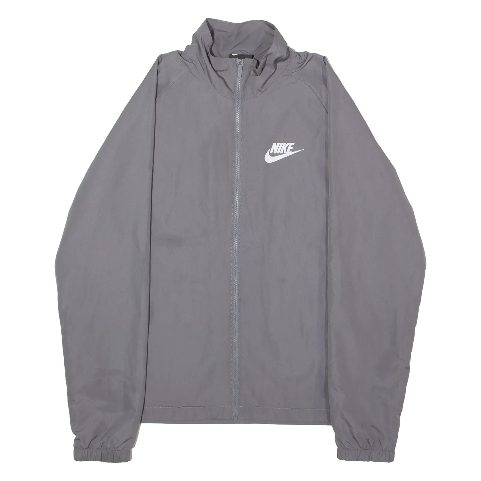 NIKE Mens Windbreaker Jacket Grey M