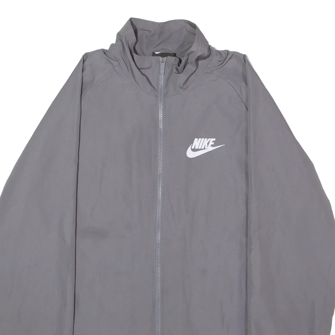 NIKE Mens Windbreaker Jacket Grey M