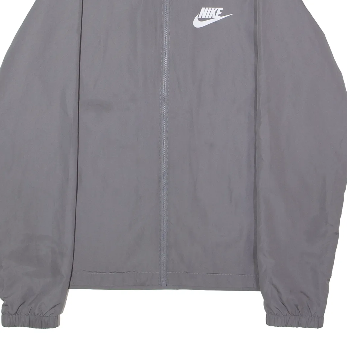 NIKE Mens Windbreaker Jacket Grey M