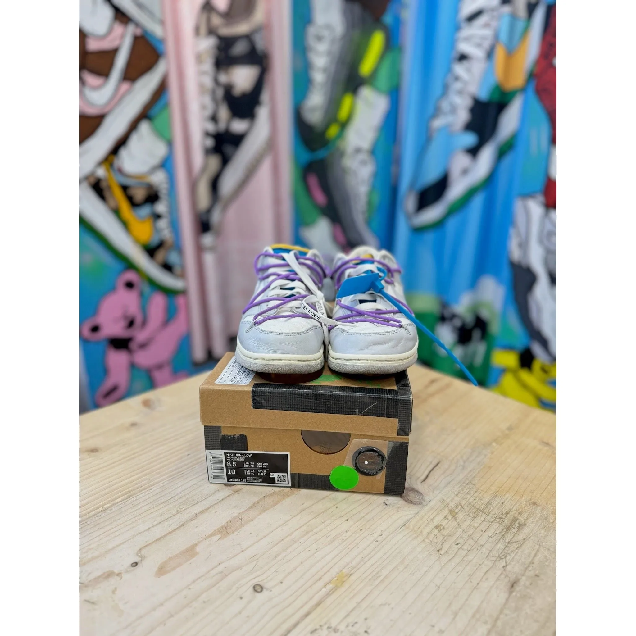 Nike Off White Dunk Low Lot 47 UK 7.5