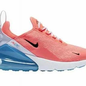 Nike Women's Air Max 270 Lava Glow/Black/White/Blue Fury...