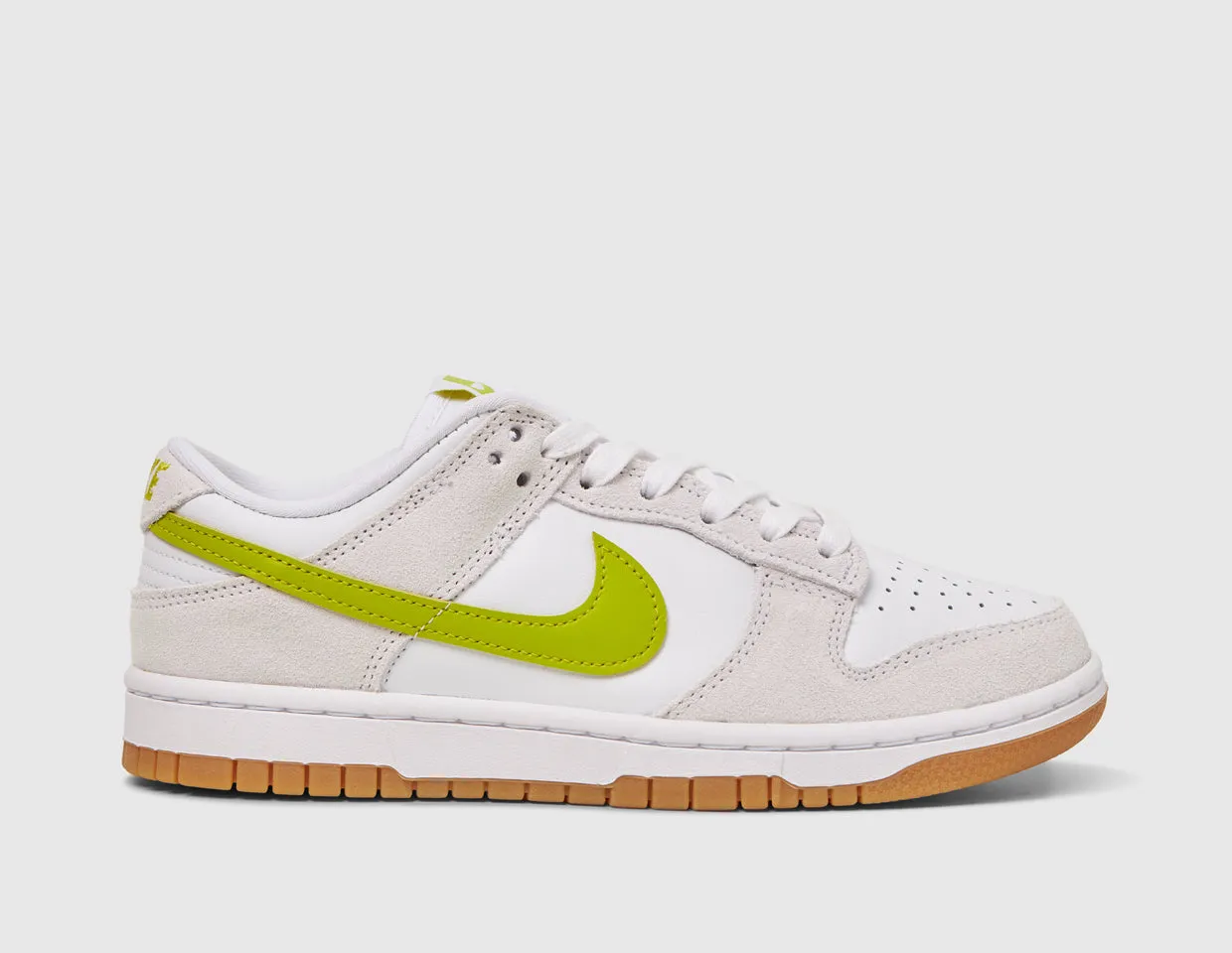 Nike Women's Dunk Low White / Bright Cactus - Gum Yellow