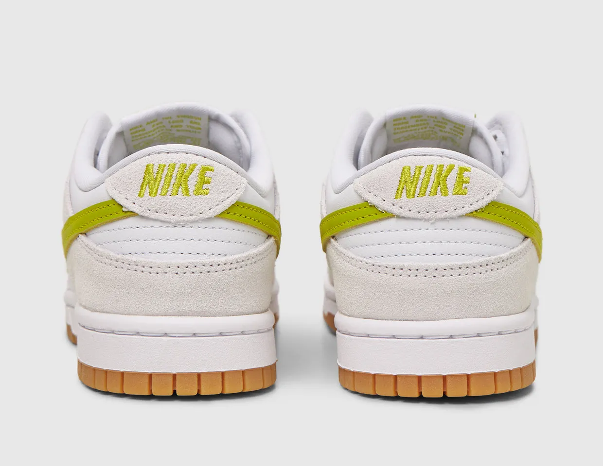 Nike Women's Dunk Low White / Bright Cactus - Gum Yellow