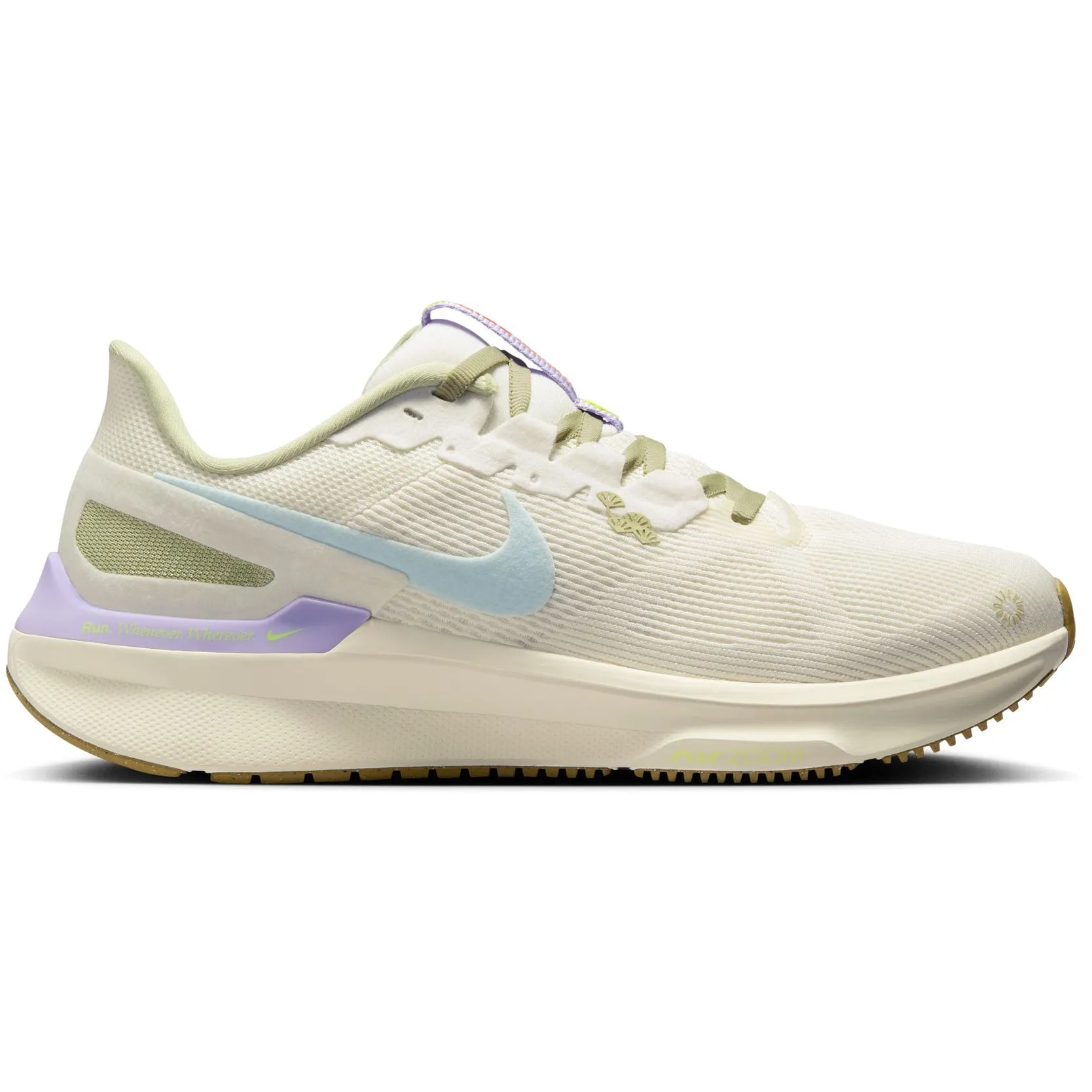 Nike Women's Structure 25 Running Shoes Sail / Pale Ivory / Volt / Glacier Blue