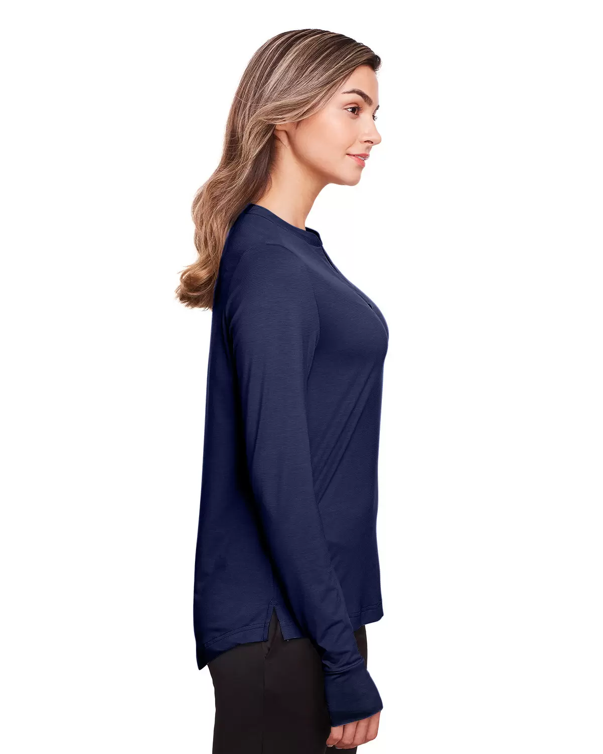 North End NE400W Ladies' Jaq Snap-Up Stretch Performance Pullover SKU: NE400W