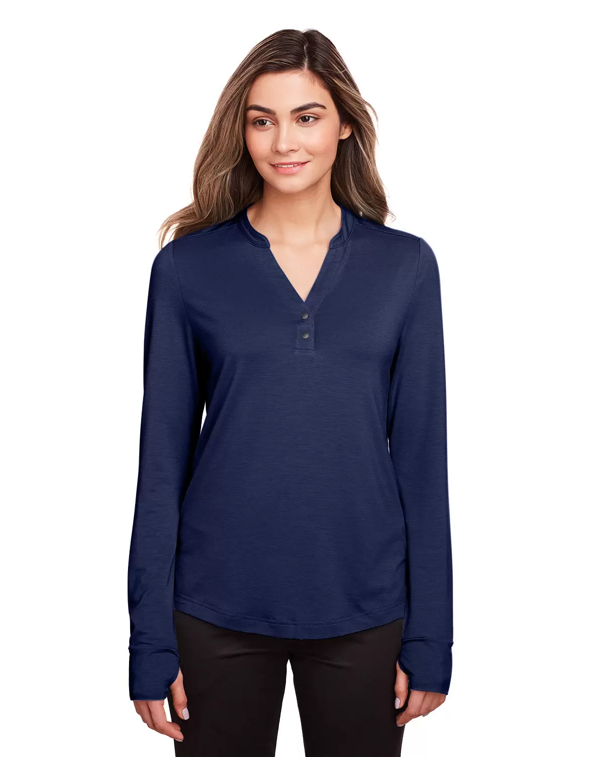 North End NE400W Ladies' Jaq Snap-Up Stretch Performance Pullover SKU: NE400W