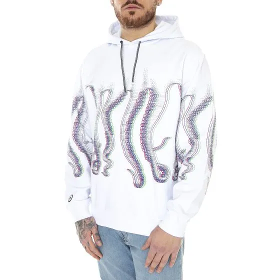 Octopus M' Octopus Fuzzy Hoodie White 