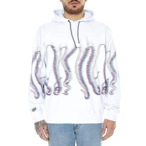 Octopus M' Octopus Fuzzy Hoodie White 