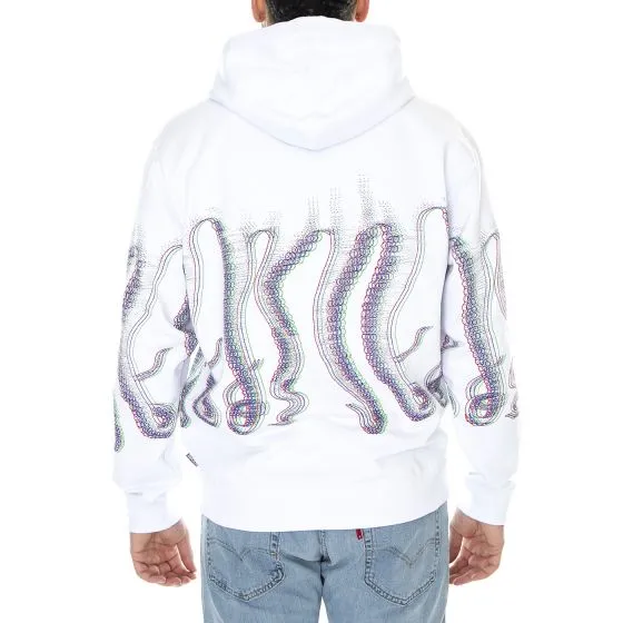 Octopus M' Octopus Fuzzy Hoodie White 