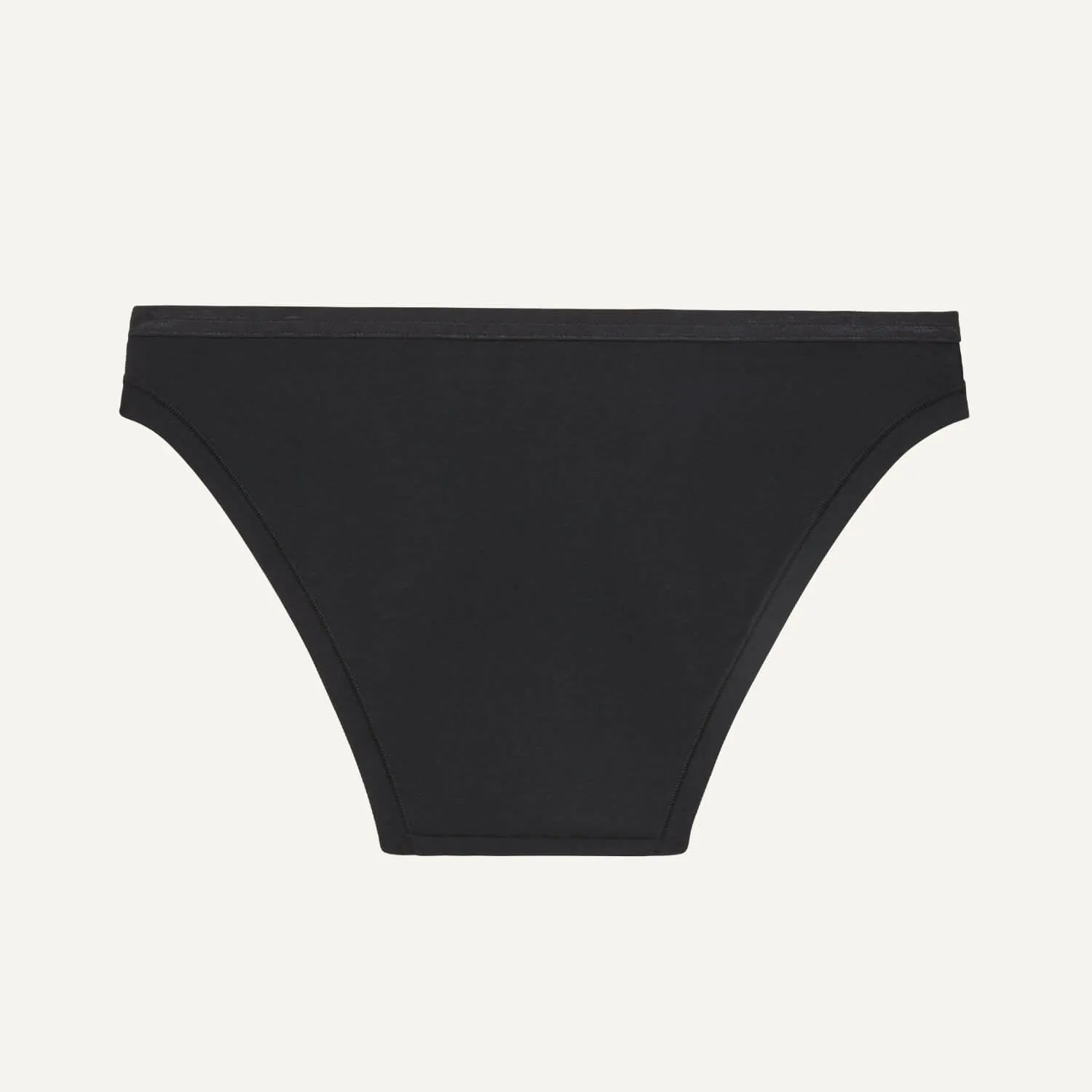 Organic Cotton Low-Rise Bikini in Carbon