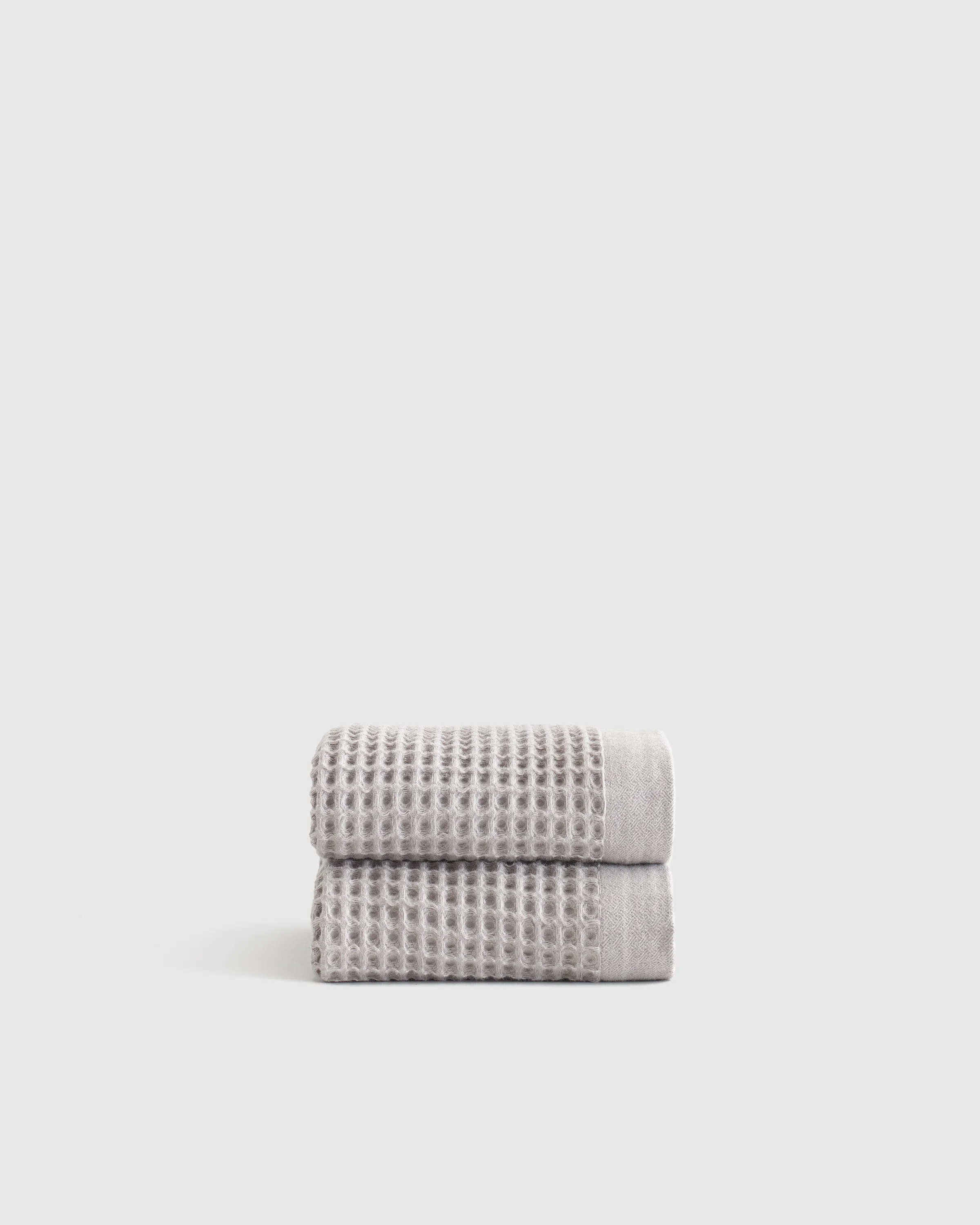 Organic Turkish Waffle Hand Towels (Set of 2)