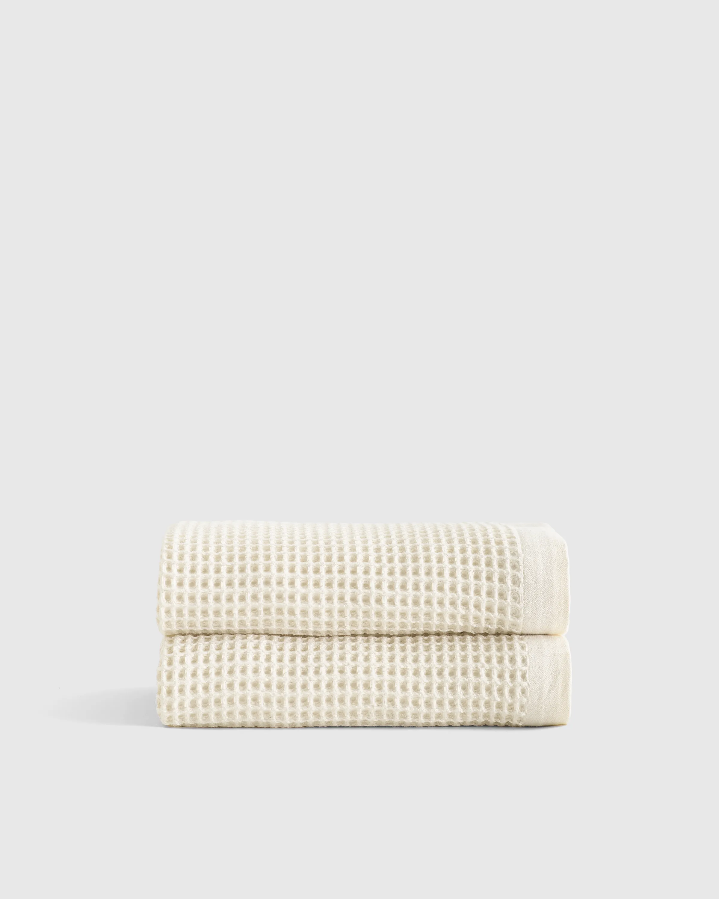 Organic Waffle Bath Towels (Set of 2)