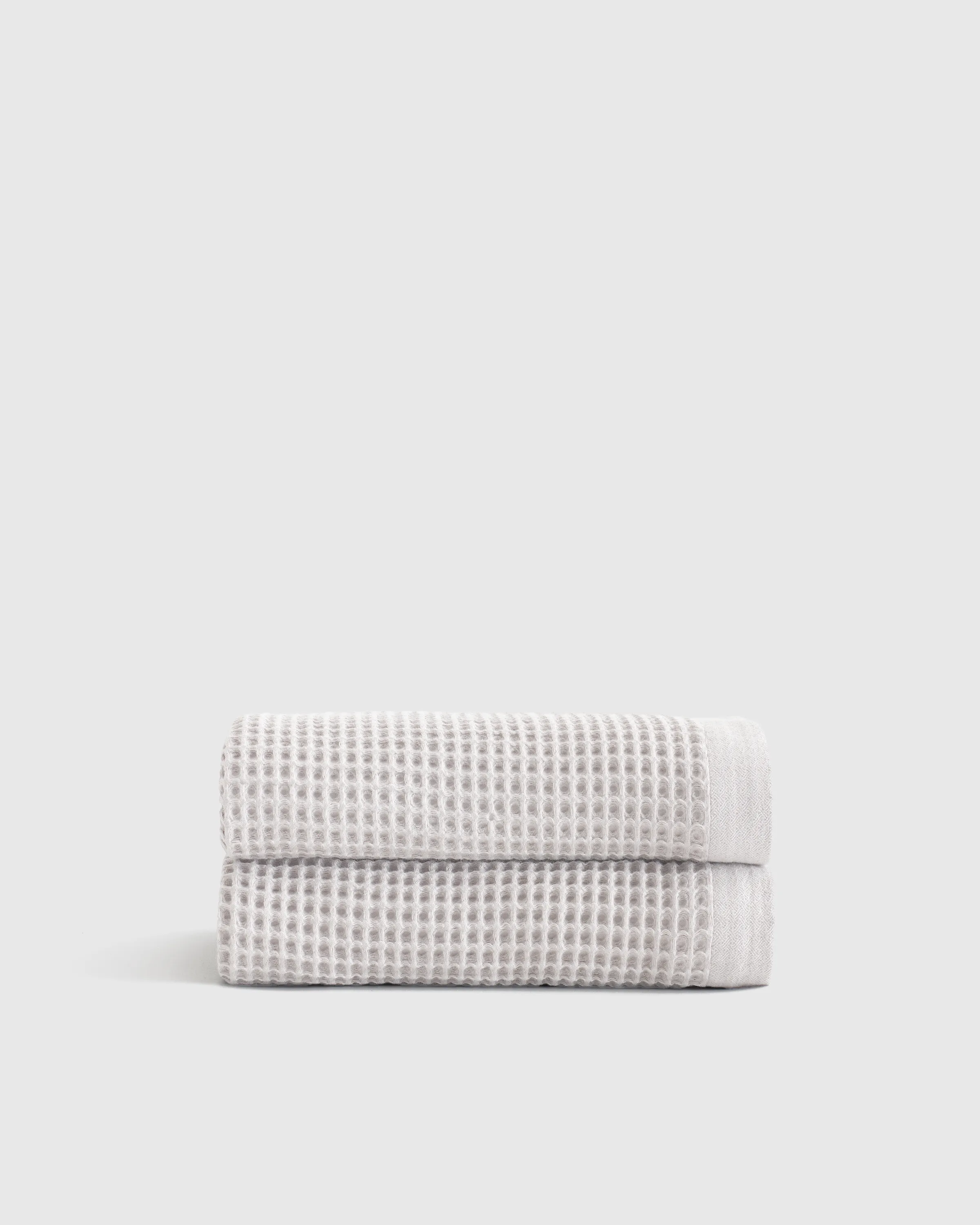 Organic Waffle Bath Towels (Set of 2)