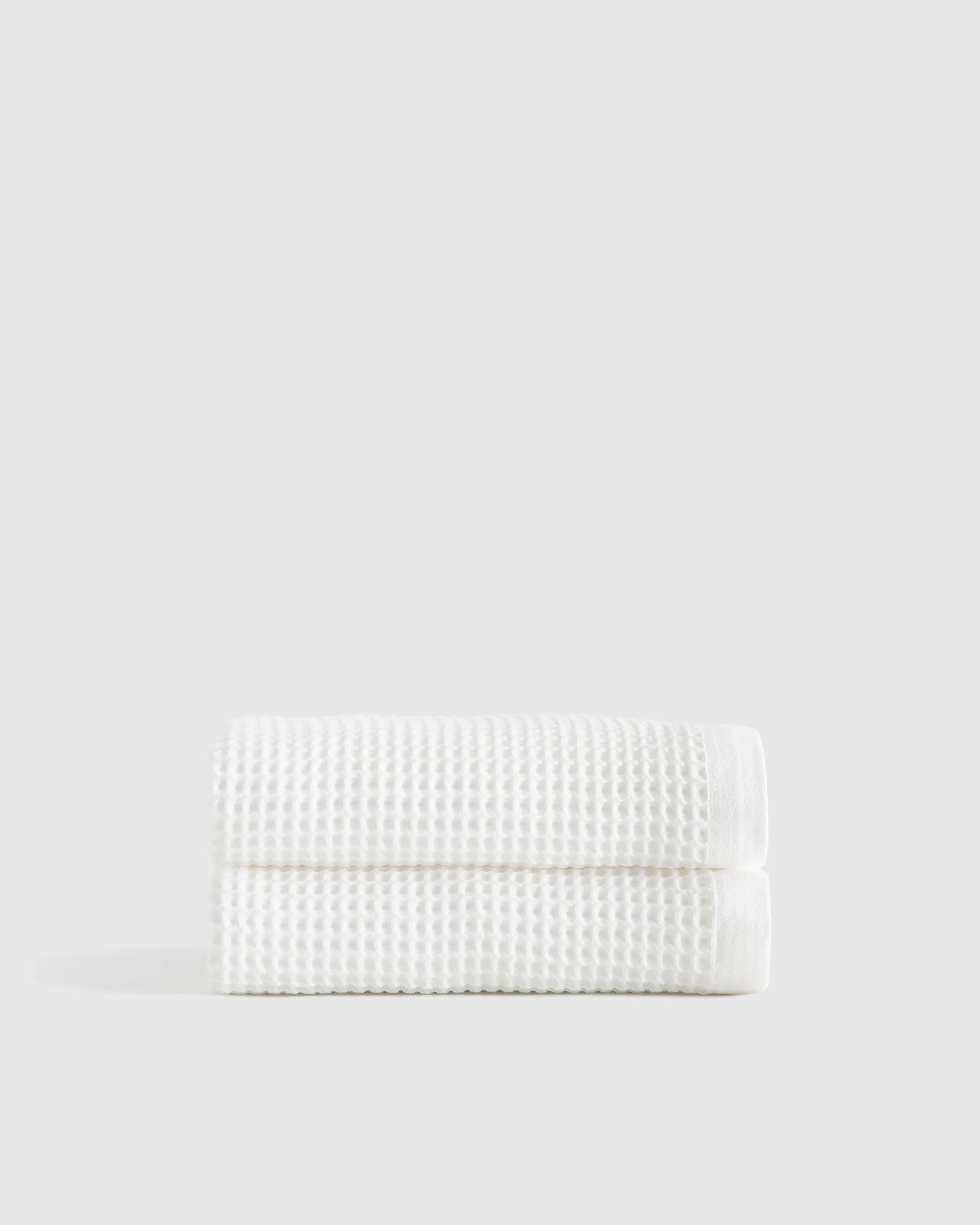 Organic Waffle Bath Towels (Set of 2)