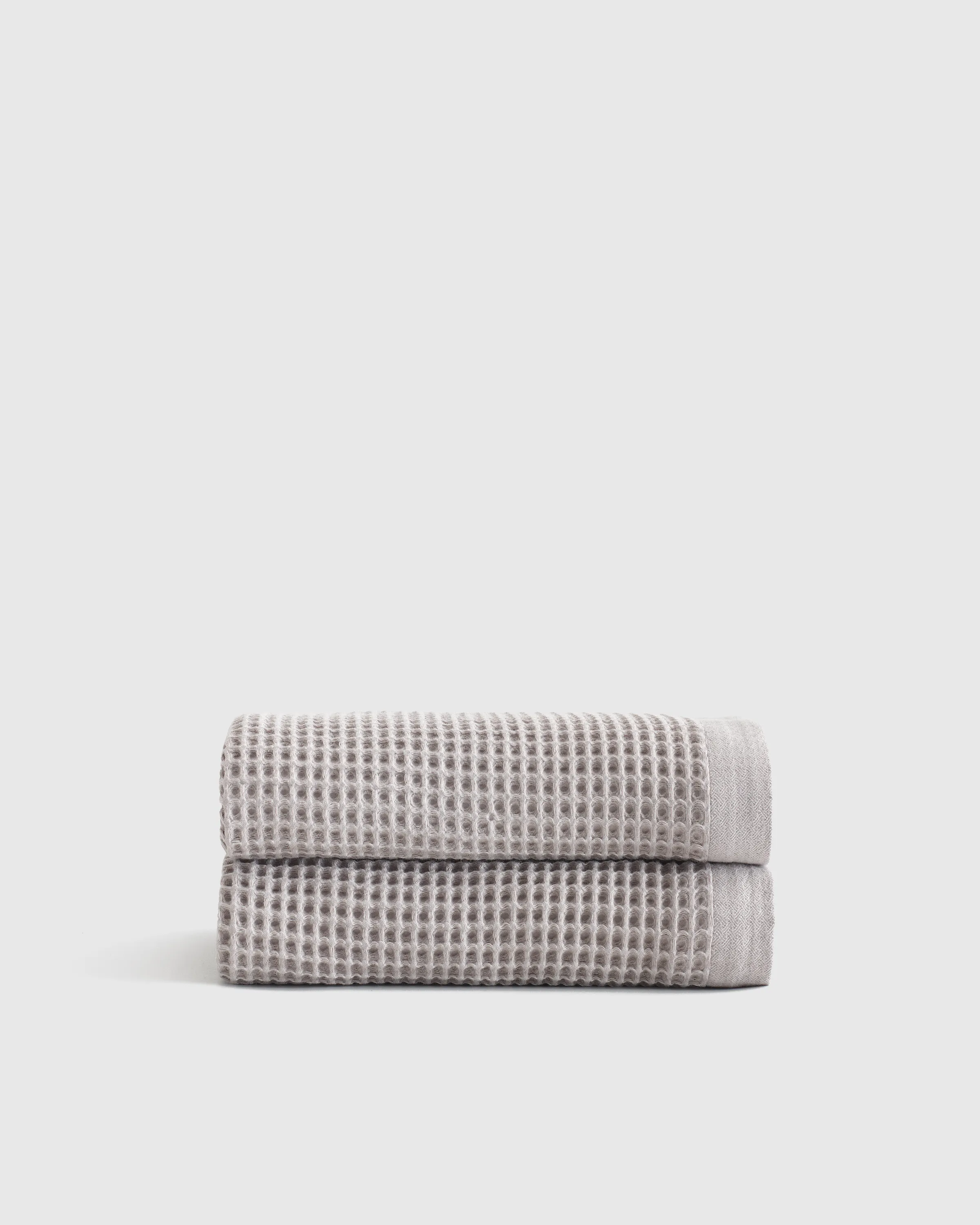 Organic Waffle Bath Towels (Set of 2)