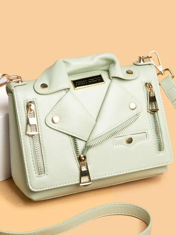 Original Stylish Rivets PU Shoulder Bag