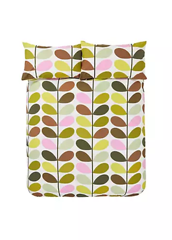 Orla Kiely Multi Stem Spring 100% Cotton Percale 200 Thread Count Duvet Cover Set | Kaleidoscope