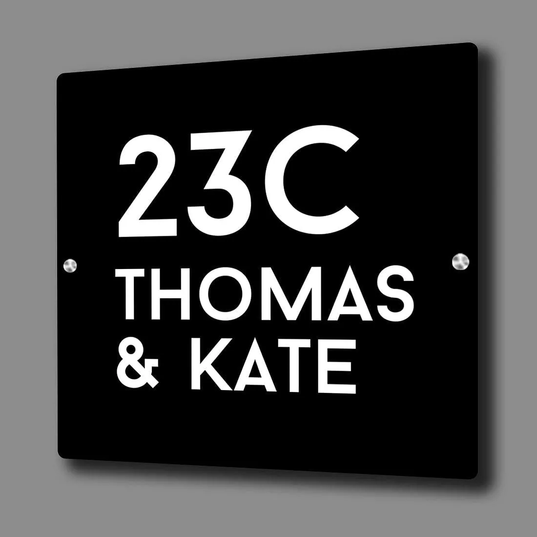 Personalised Acrylic House Name Plate for Home Flats Office - Acrylic