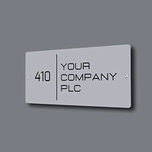 Personalized Name Plate for Office, Home and Flats Custom Sign Board- Acrylic