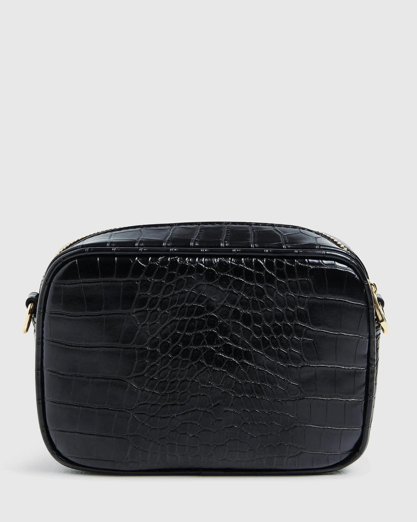 Peta + Jain Justice Bag Black Croc