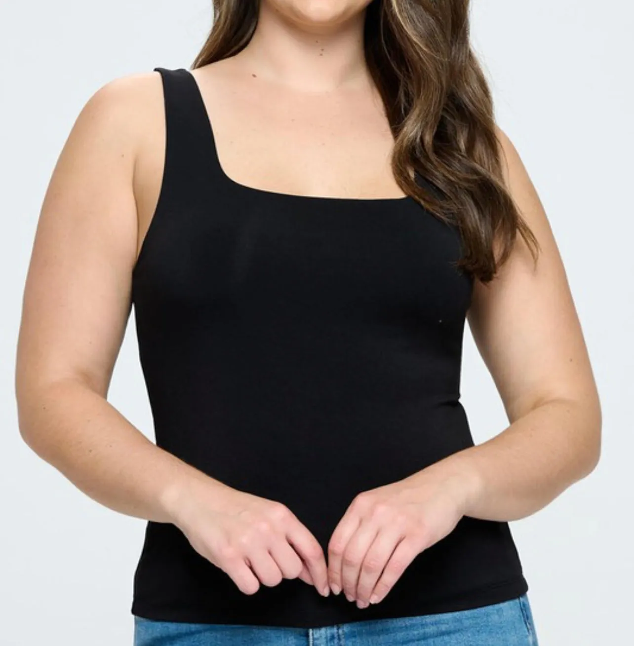 Plus Size | Tank Top- Black