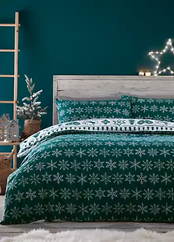 Portfolio Home Noel Teal Duvet Cover Set | Kaleidoscope