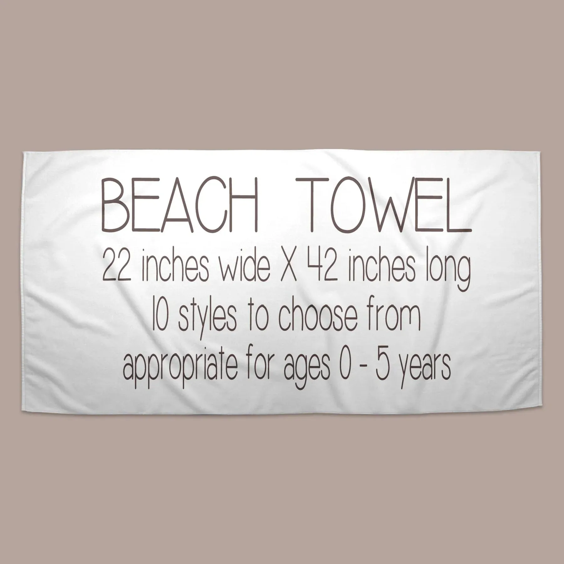 (PRE-ORDER) PERSONALIZED BEACH TOWELS | VARIOUS STYLES