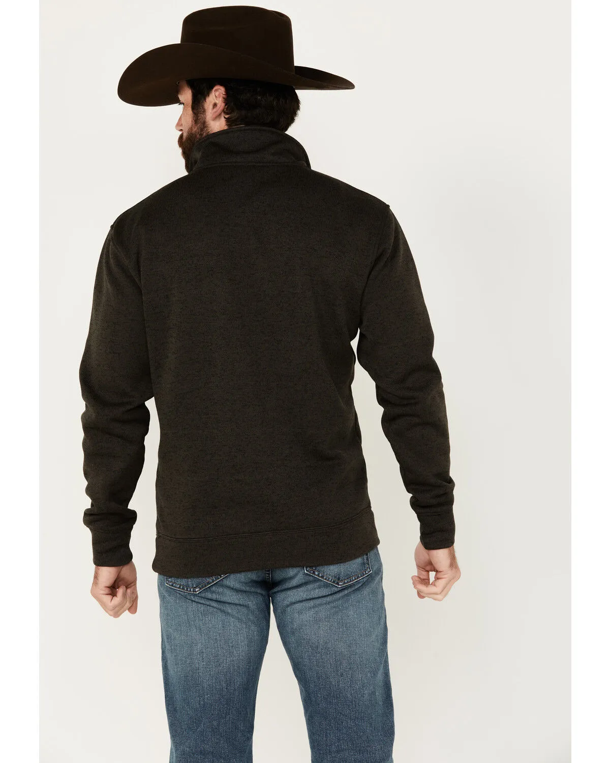 Product Name:  Cowboy Hardware Men's Speckle Logo 1/4 Zip Pullover