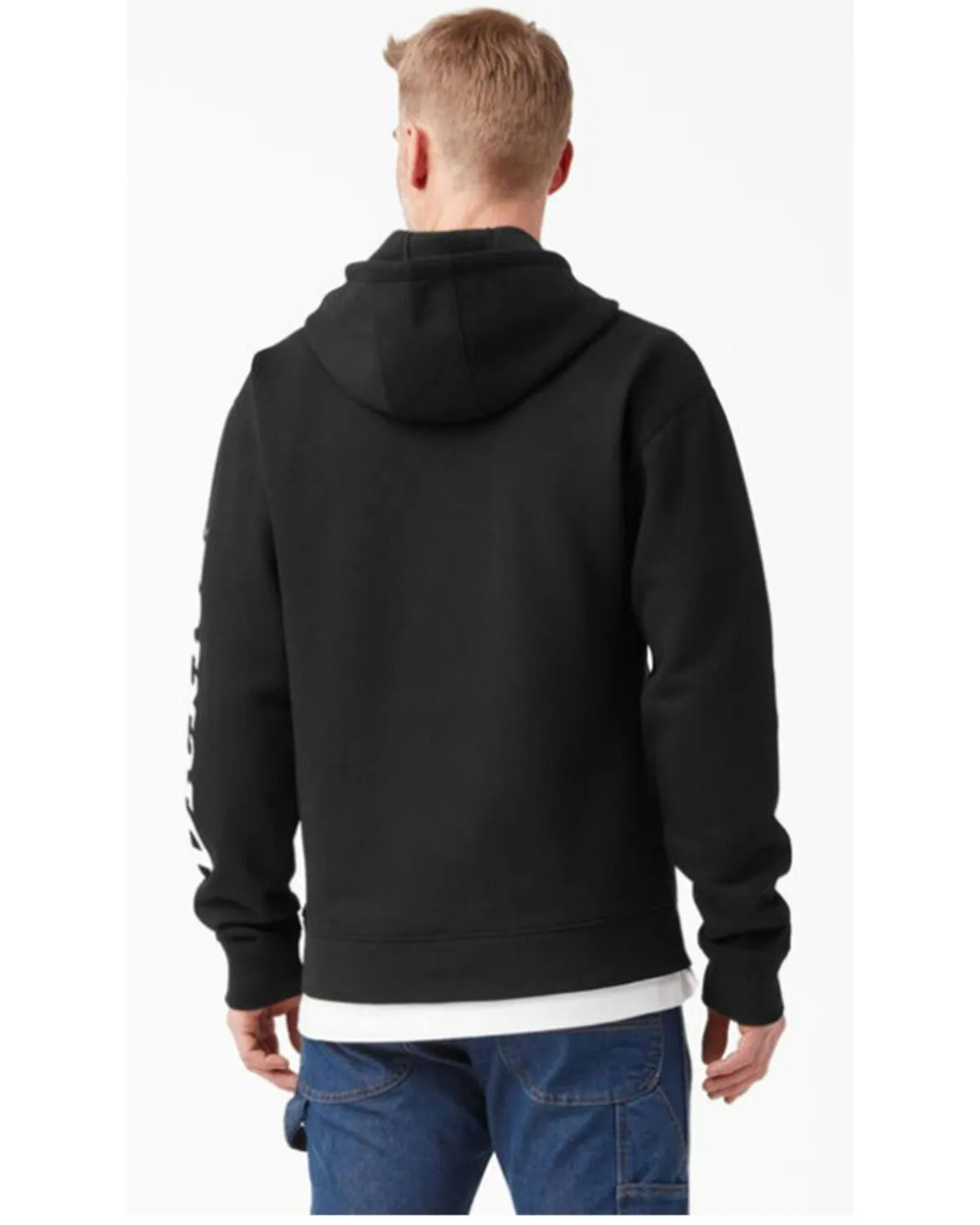 Product Name:  Dickies Men's Water Repellent Logo Sleeve Pullover Hooded Sweatshirt