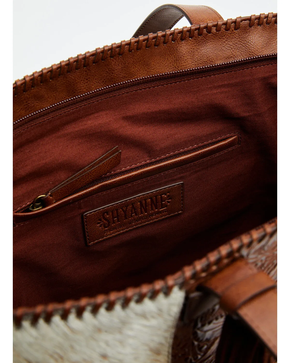 Product Name:  Shyanne Women's Hair On Tooled Concealed Carry Tote