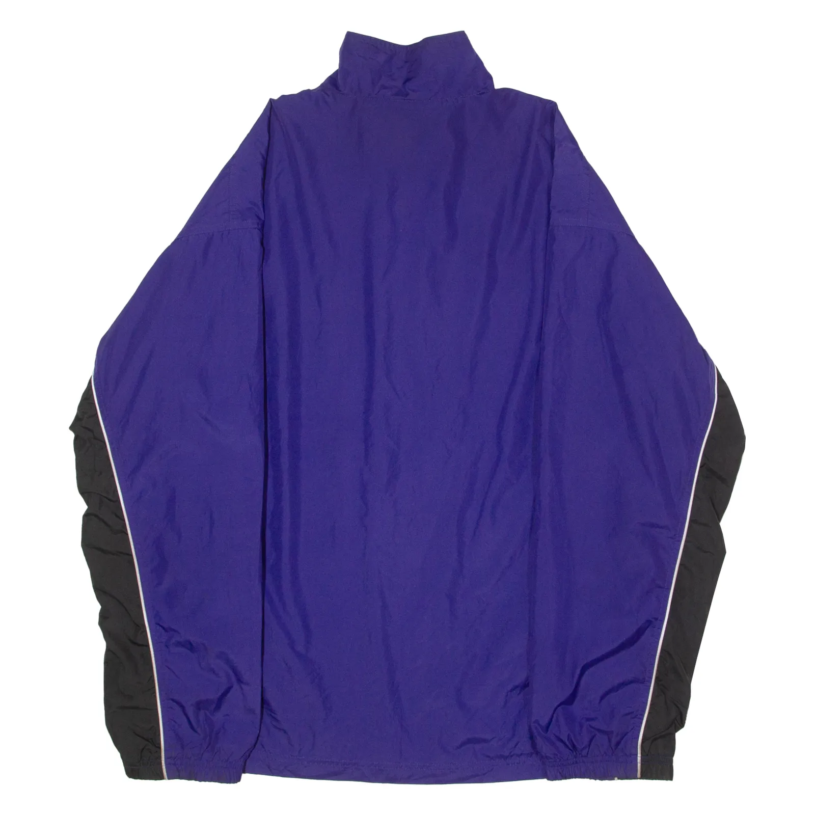 REEBOK Mens Windbreaker Jacket Purple 90s Colourblock L