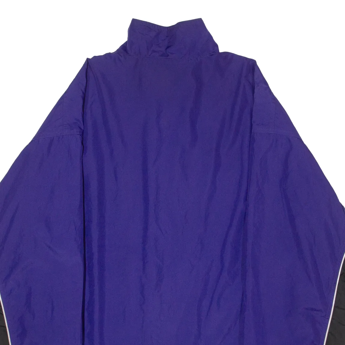 REEBOK Mens Windbreaker Jacket Purple 90s Colourblock L